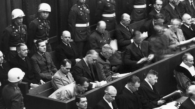 Líderes do nazismo foram julgados nos julgamentos de Nuremberg. (Foto: Getty Images via BBC News Brasil)