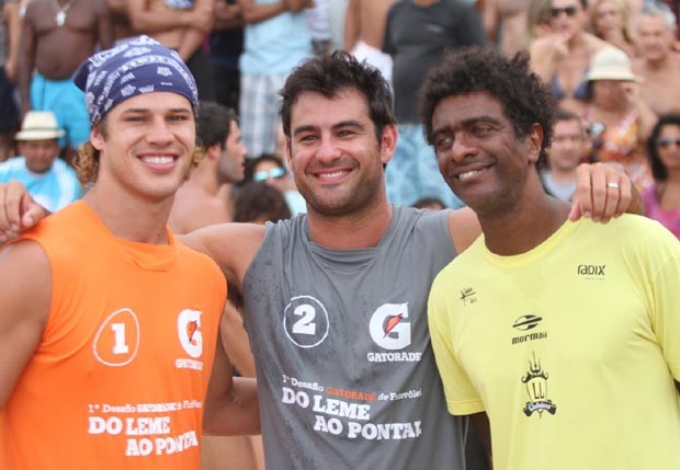 Thierry Figueira, José Loreto e  Helio de la Peña (Foto: Wallace Barbosa /AgNews)