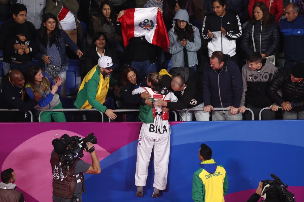 Milena Titoneli, ouro, taekwondo, Pan — Foto: REUTERS/Susana Vera