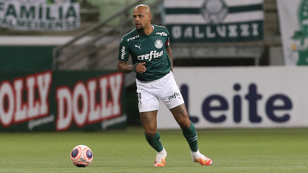 Felipe Melo estará em campo contra a Ponte Preta — Foto: César Greco/Ag. Palmeiras