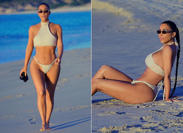 Kim Kardashian mostra curvas ao curtir praia no México - Quem | QUEM News