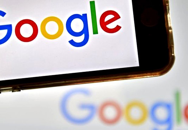 Logo do Google é visto durante evento da empresa (Foto: Getty Images)
