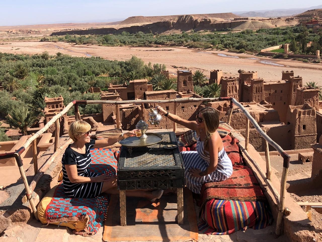 Fernanda e Cleide Abreu no Marrocos (Foto: Arquivo pessoal)