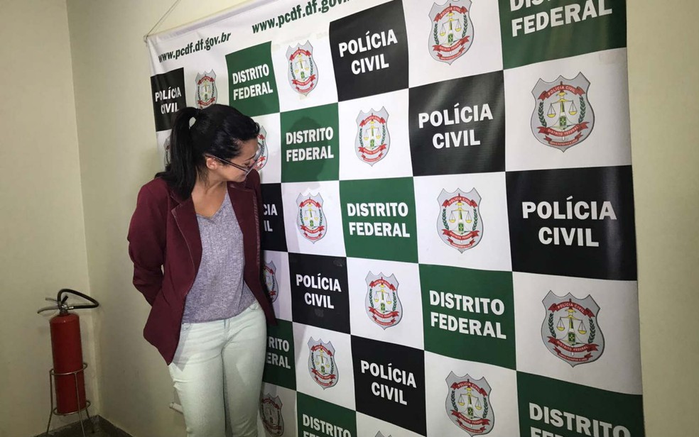 Mulher suspeita de aplicar golpes usando a própria beleza, no Distrito Federal e em Goiás (Foto: Letícia Carvalho/G1)