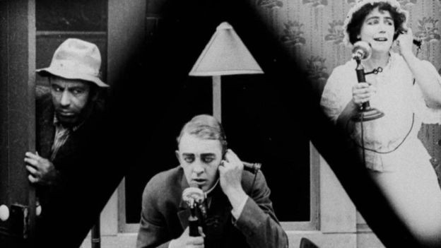 O filme 'Suspense', de 1913, é uma obra de arte, com um dos primeiros usos da técnica de divisão de tela (Foto:  Flicker Alley, LLC)