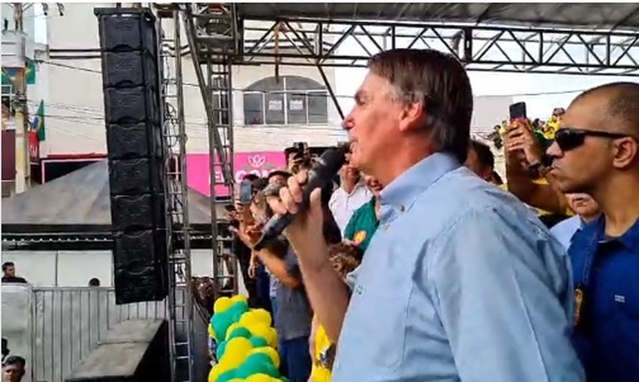 O presidente Jair Bolsonaro discursa