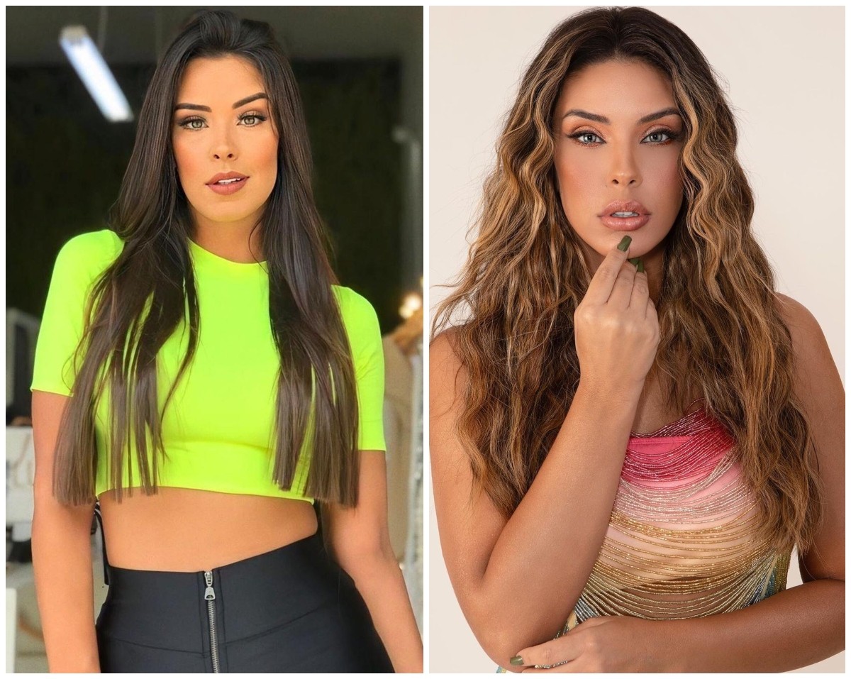 Antes e depois do visual de Ivy Moraes (Foto: Reprodução/Instagram)