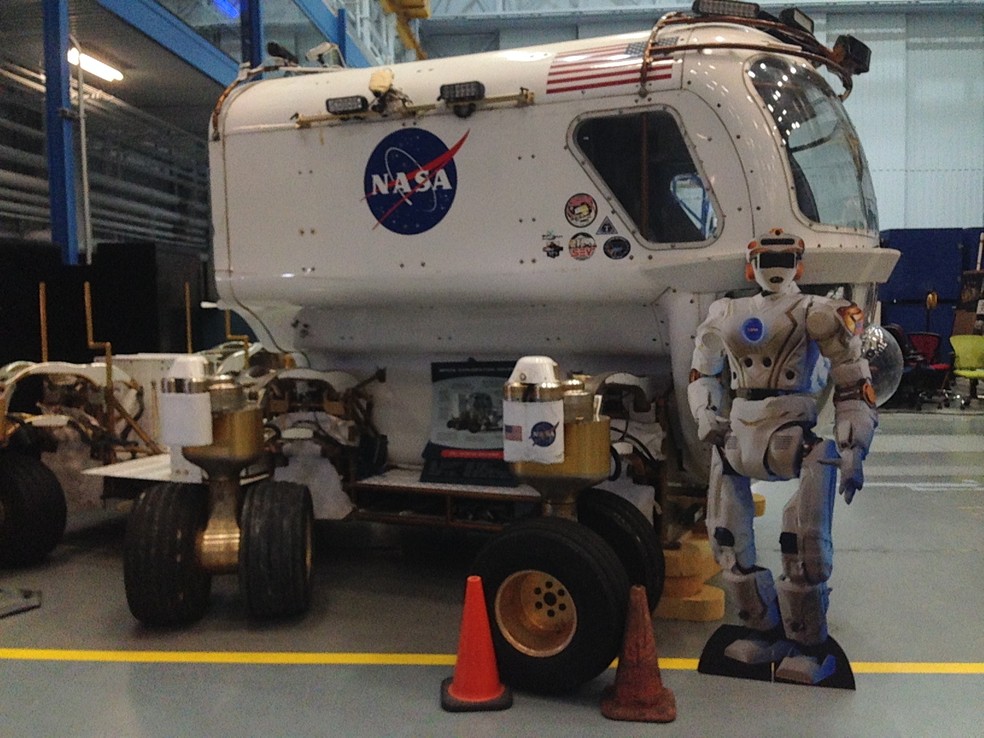 Simulador da nave que será enviada a Marte (Foto: Andrea Cavalheiro e Filipe Cury)
