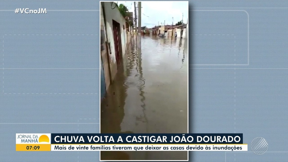 Chuva na Bahia: famílias ficam desalojadas após temporal em João ...