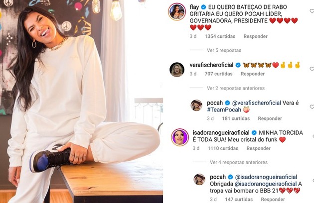 Bbb 21 Participantes Ganham Torcida Dos Famosos Confira Patrícia