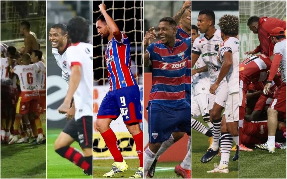 Nordestinos na Copa do Brasil � Foto: Arte ge