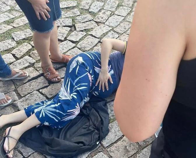Mulher grávida é atropelada por moto em faixa de pedestres de avenida em Botucatu