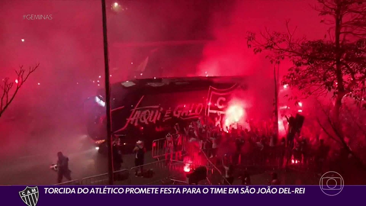 Torcida do Atlético promete festa para o time em São João del-Rei