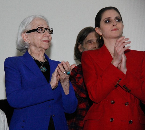 Fernanda Montenegro e Carol Duarte (Foto: Wallace Barbosa/AgNews)