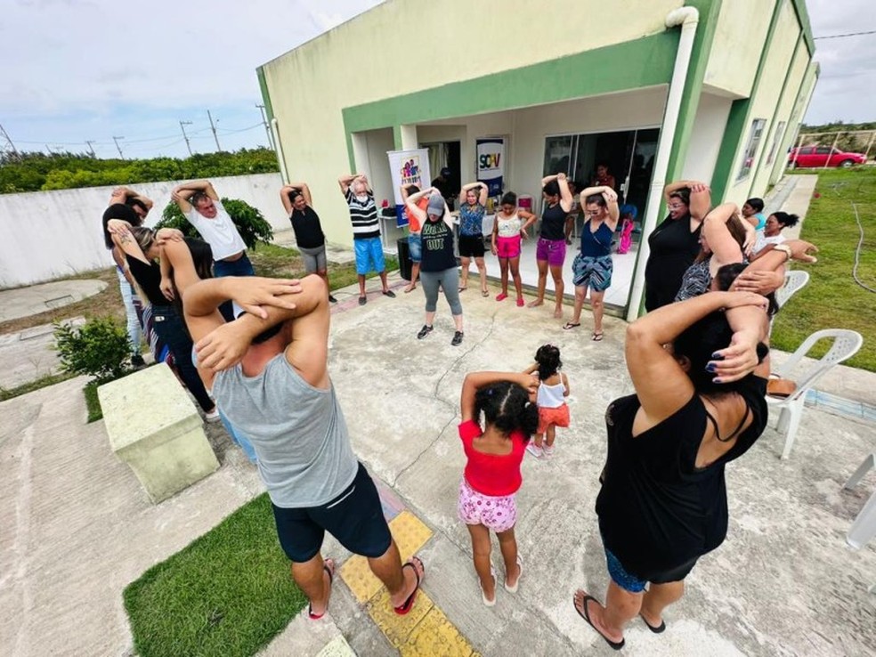Atividades para adultos e crianças voltam a ser oferecidas em unidades do Cras de São João da Barra — Foto: Prefeitura de São João da Barra