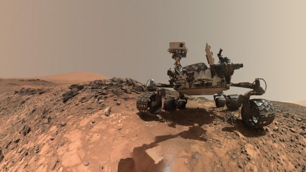 Robô Curiosity aterrissou em Marte em 2012 e é popular no Instagram (Foto: NASA via BBC News Brasil)