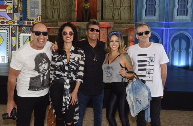 Banda Blitz: Juba, Andrea Coutinho, Evandro Mesquita, Nicole Cyrne, Billy Forghieri (Foto: Fabio Cordeiro/ Ed. Globo)