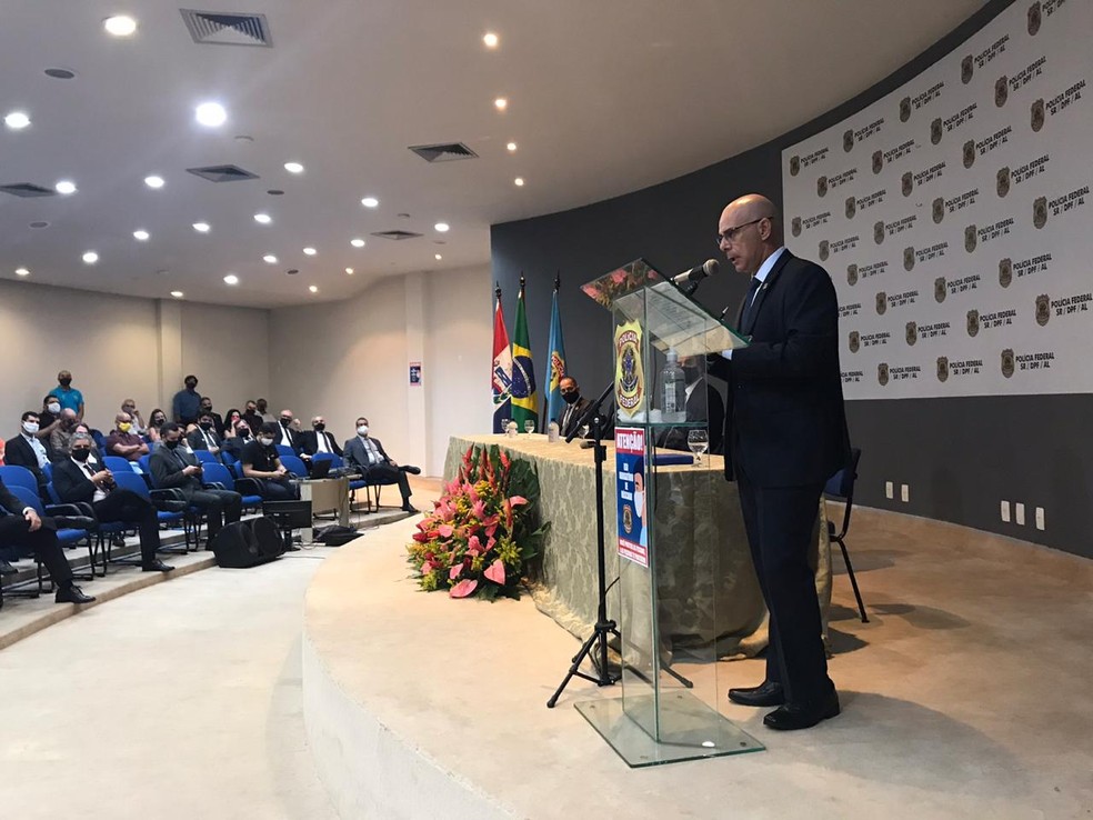 Agnaldo Mendonça Alves toma posse como novo superintendente da Polícia Federal em Alagoas — Foto: Ascom/PF