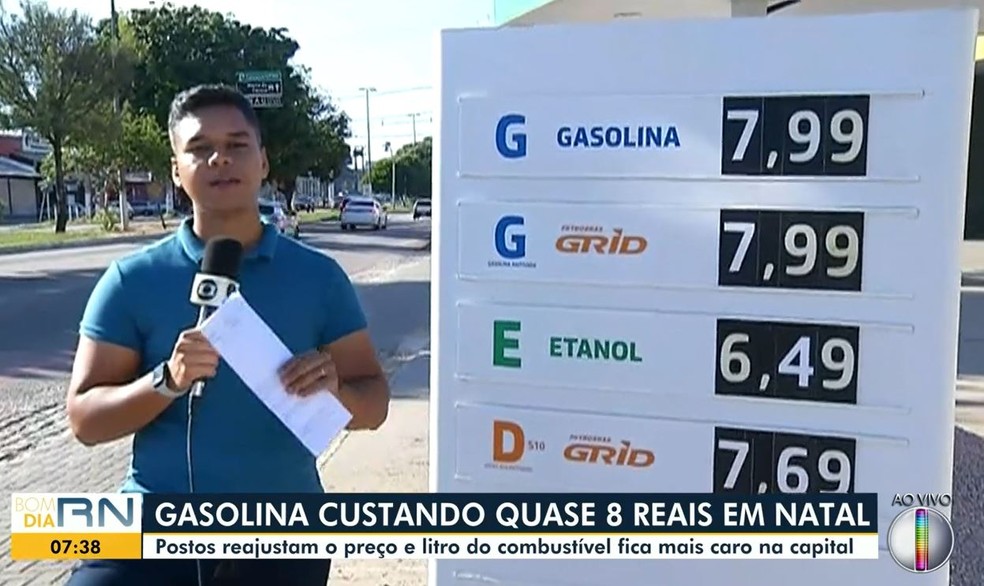O aumento verificado ocorreu nesta quinta-feira. — Foto: Reprodução/Inter TV Cabugi