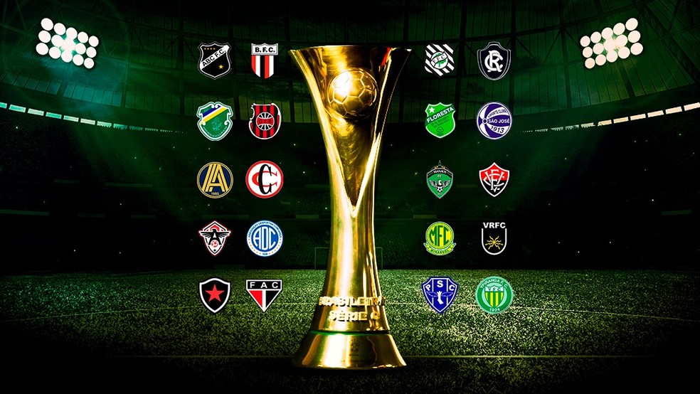 Clubes participantes do Brasileirão Série C 2022 — Foto: Reprodução