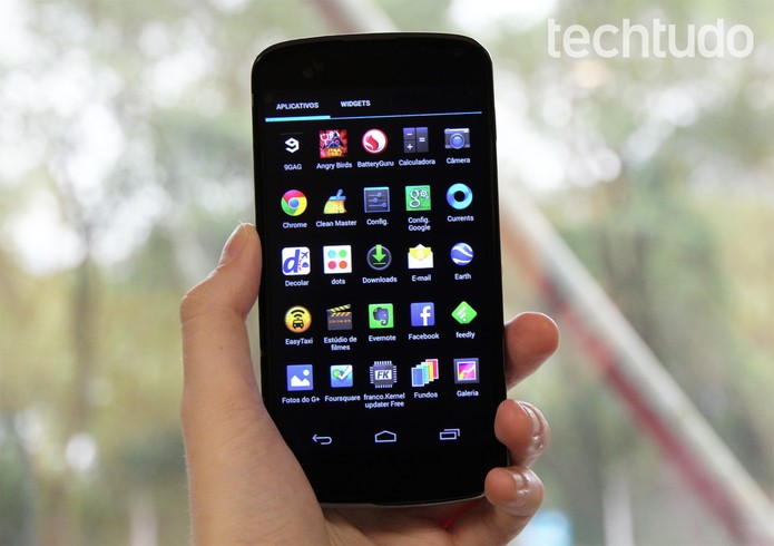 Menu de aplicativos do Nexus 4 (Foto: Luciana Maline/TechTudo)
