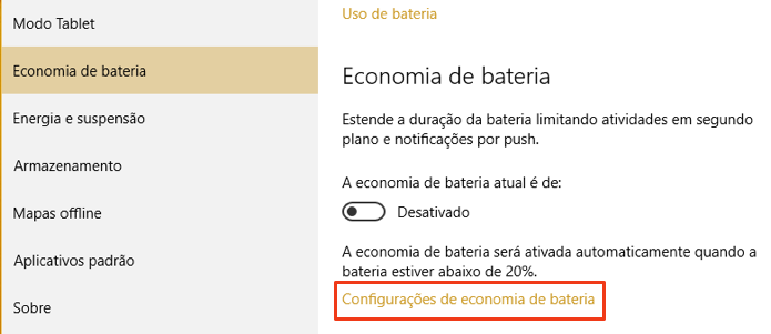 Configure a economia de bateria (Foto: Reprodução/Paulo Alves)