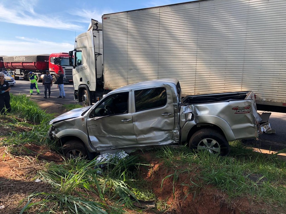 Agente penitenciário morreu em um acidente, em Martinópolis — Foto: David de Tarso/TV Fronteira