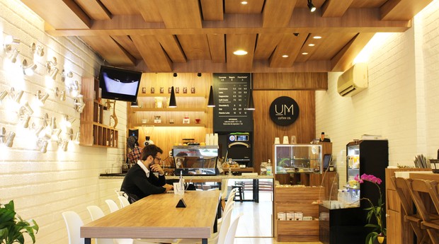 Unidade da Um Coffee Co., empresa fundada pelos irmãos Julio Um e Victor Um (Foto: Divulgação)