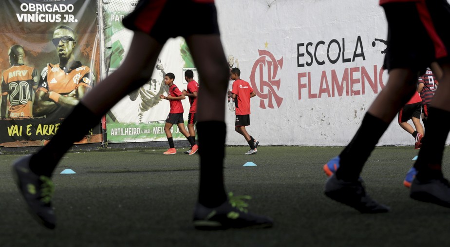 Escolinha do Flamengo, em São Gonçalo, onde Vinícius Jr. teve seu início no futebol