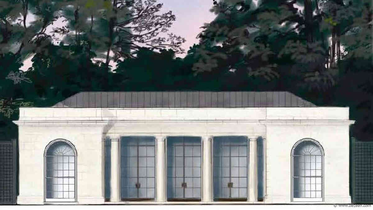 Melania Trump exibe design de Pavilhão de Tênis da Casa Branca  (Foto: Divulgação)