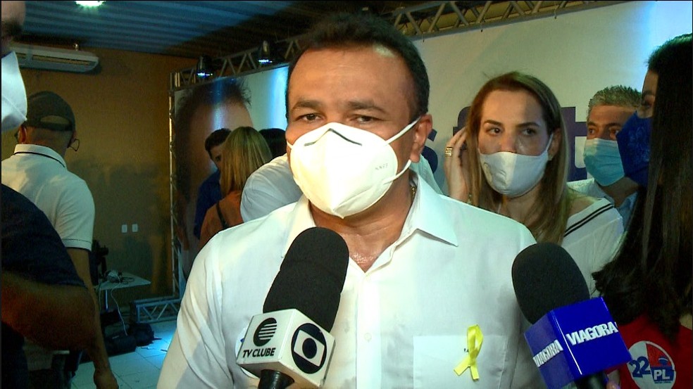 Fábio Abreu, candidato à Prefeitura de Teresina pelo Partido Liberalnas eleições municipais de 2020  — Foto: Reprodução/TV Clube