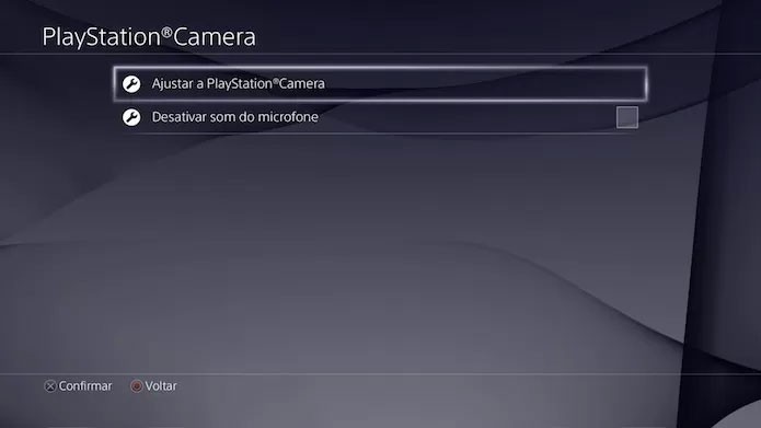Configuração da câmera do PS4 é simples (Foto: Reprodução/Victor Teixeira)