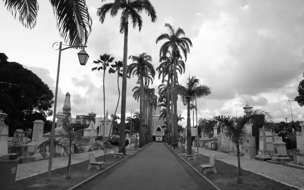 Cemitério de Santo Amaro, no Centro do Recife, onde a 'Galega' seduz homens e se transforma em caveira — Foto: Marlon Costa/Pernambuco Press