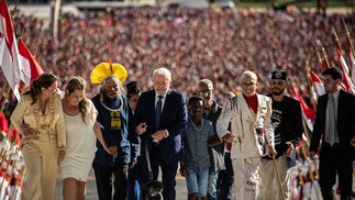 Cerimnia de posse de Luiz Incio Lula da Silva  — Foto: Hermes de Paula / Agencia O Globo