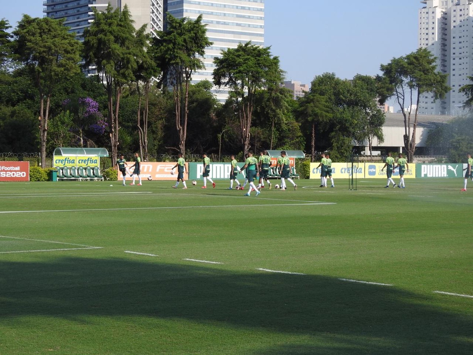 Palmeiras se reapresenta com reservas e desfalques na Academia; veja como foi