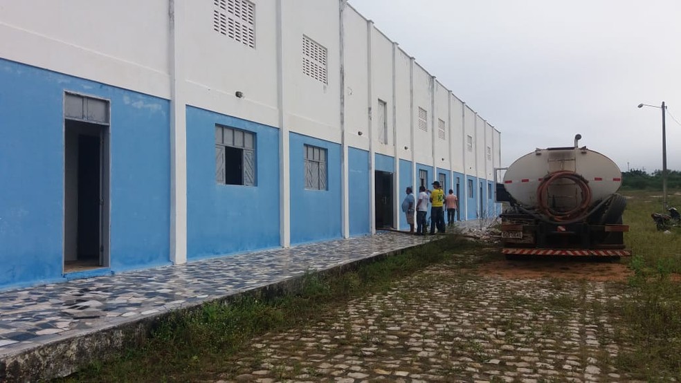 IncÃªndio atingiu sala do arquivo do novo centro administrativo da Prefeitura de JoÃ£o CÃ¢mara (Foto: Blog do JasÃ£o)