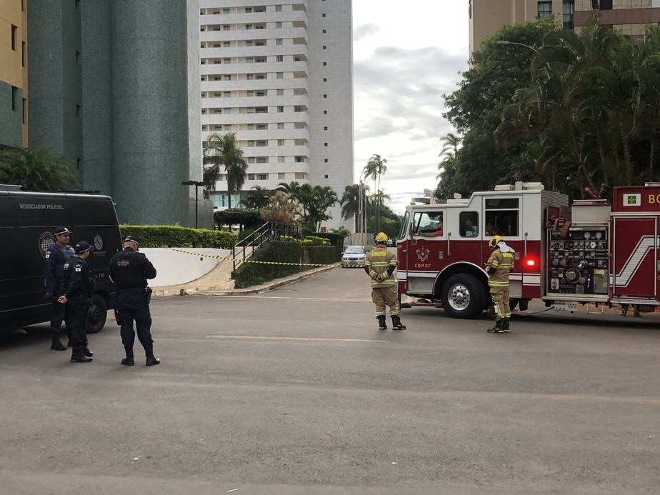 Suspeita de bomba no Setor Hoteleiro Norte, na Asa Norte, área central de Brasília