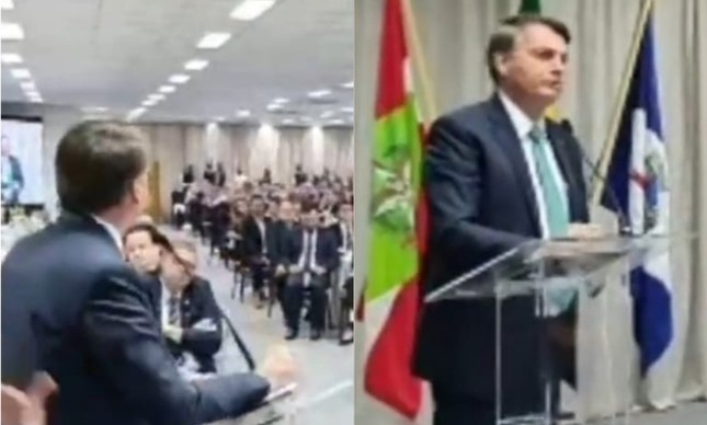 Jair Bolsonaro discursa em Joinville (SC)