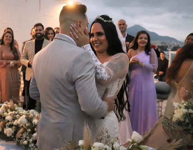 Perlla e Patrick se casam no Rio (Foto: Daniel Pinheiro/Divulgação)