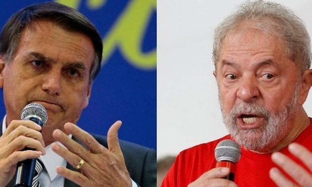 Jair Bolsonaro e Lula 