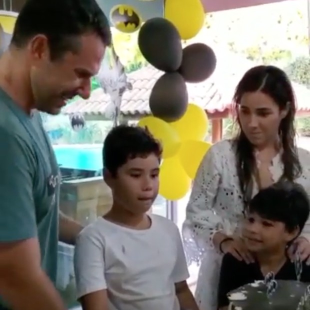 Filho mais velho de Wanessa Camargo faz família se emocionar com discurso no aniversário de Marcos Buaiz (Foto: Reproducão/Instagram)