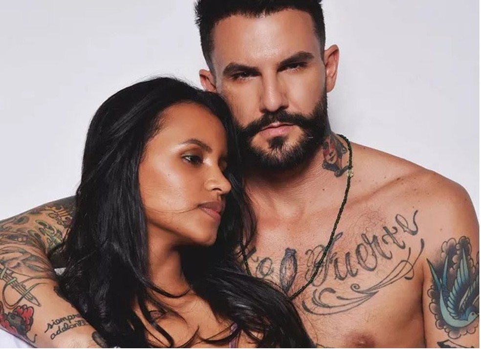 Wagner Santiago com a ex, Gleici Damasceno — Foto: divulgação