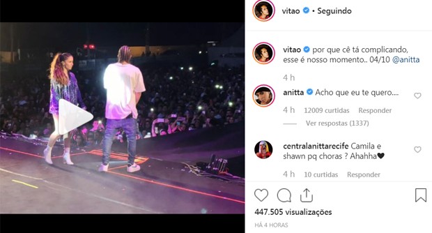 Anitta e Vitão (Foto: Reprodução/Instagram)