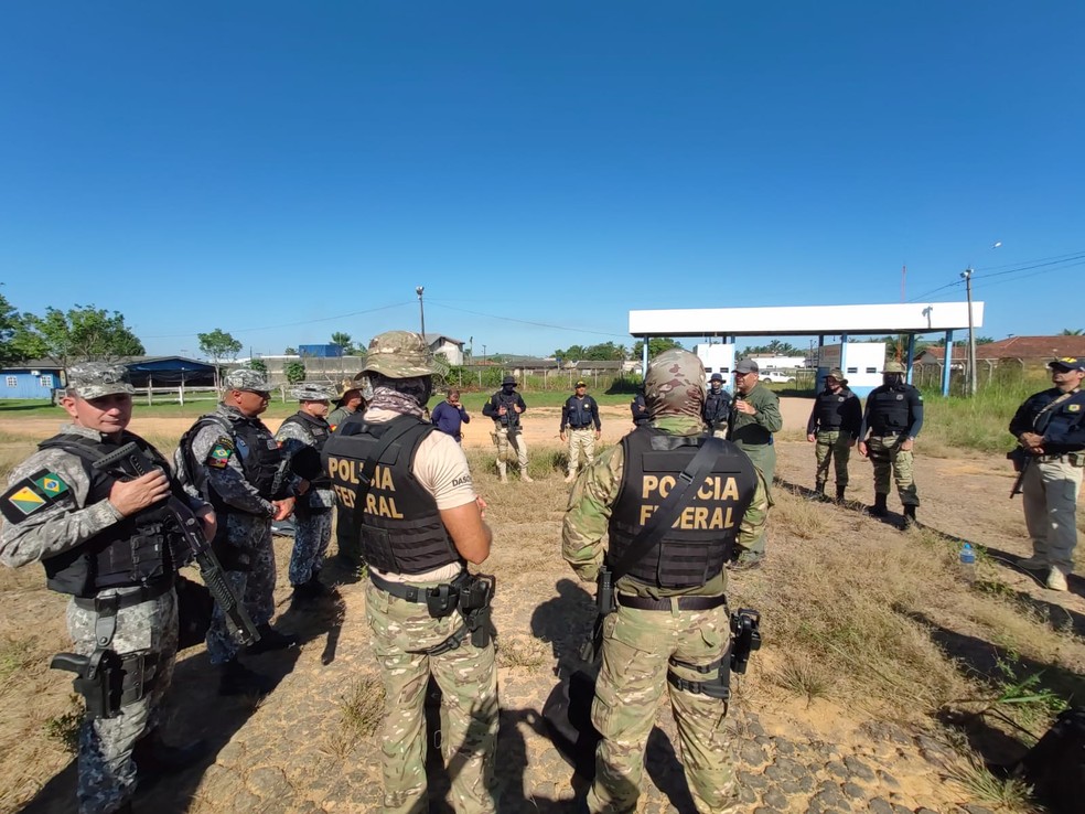 PF não encontra garimpeiros em terra dos Kayapó e media conflito entre indígenas. — Foto: Reprodução / PF-PA