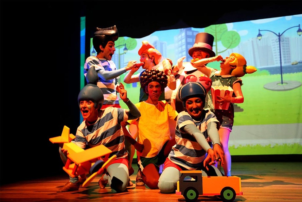 Bita e as Brincadeiras é a segunda montagem teatral do Mundo Bita — Foto: Divulgação