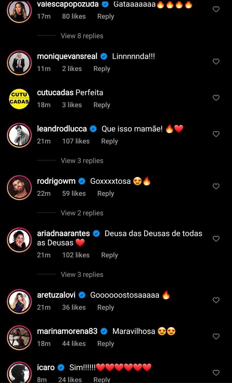 Cleo recebe elogios de famosos (Foto: Reprodução/Instagram)