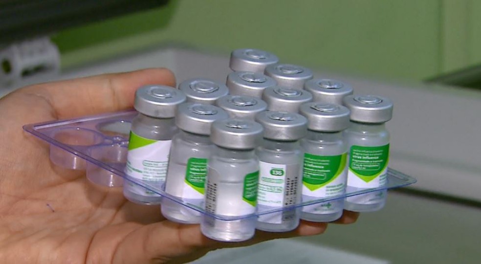 Doses de vacinas contra a gripe no Brasil (Foto: ReproduÃ§Ã£o/ EPTV)