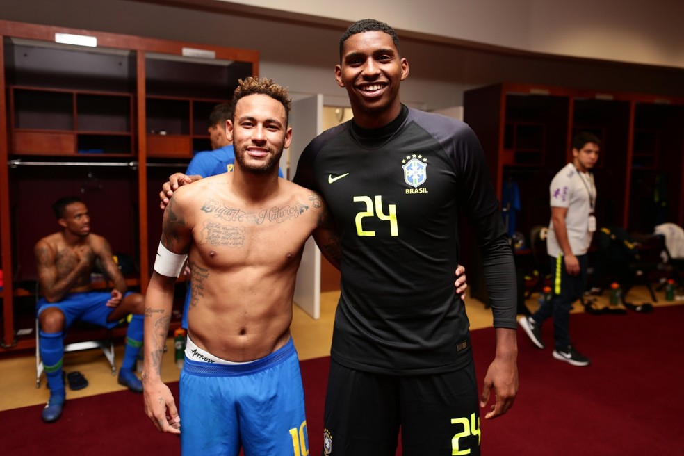 Neymar e Hugo Souza &mdash; Foto: Arquivo pessoal