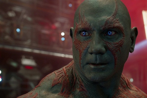 O ator Dave Bautista no papel do herói Drax da Marvel (Foto: Reprodução)