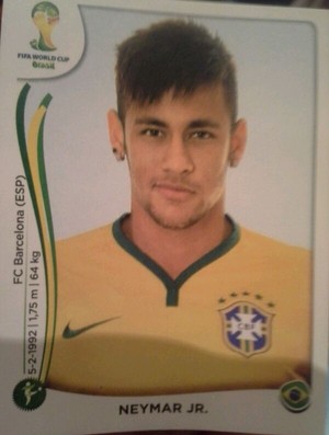 Neymar Album da Copa (Foto: Fabrício Crepaldi/GloboEsporte.com)